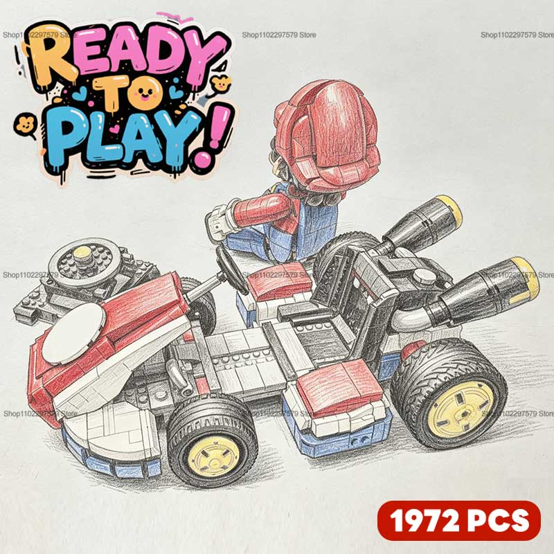 Model Kit Ikaruga - 2026 New Race Car Building Blocks