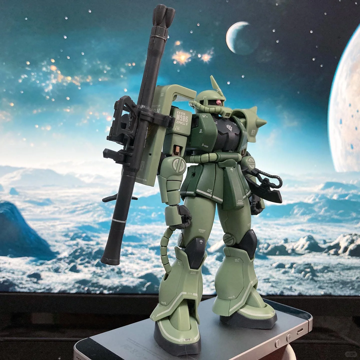 Model Kit Gundam Hg - Hg 1/144 Gto Ms-06c-6/R6 Zaku 2