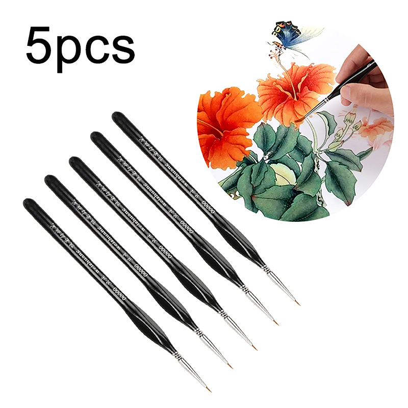 5Pcs Precision Fine Tip 00000  - Model Kit Paint Set avaliação e preço