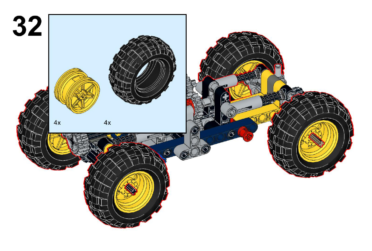 MOC Off-road Car Vehicle Chass - Model Kit Ikaruga avaliação e preço