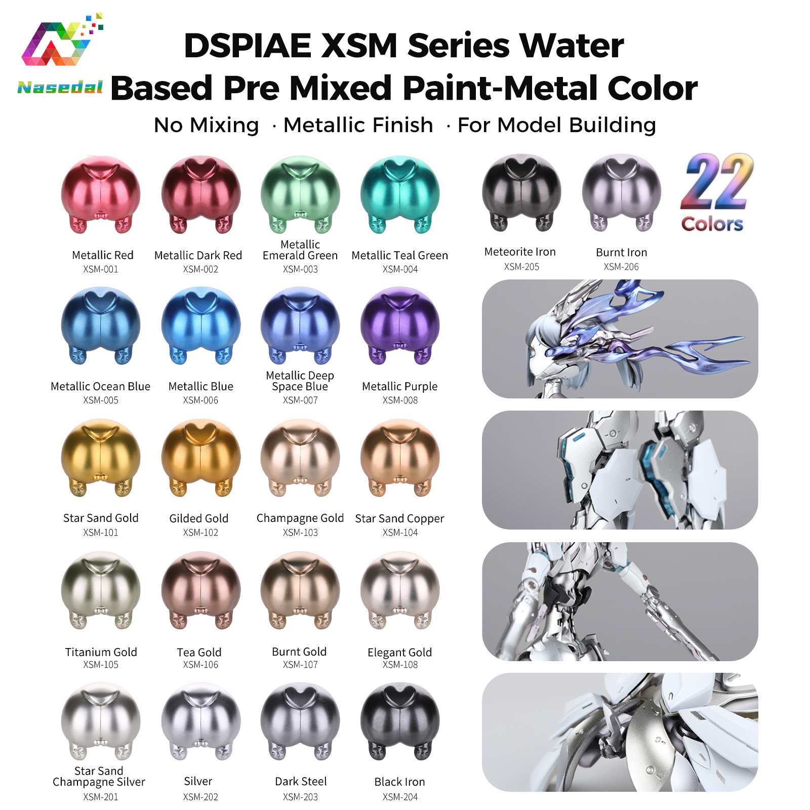 DSPIAE XSM Series 50ml Water B - Model Kit Paint Set avaliação e preço