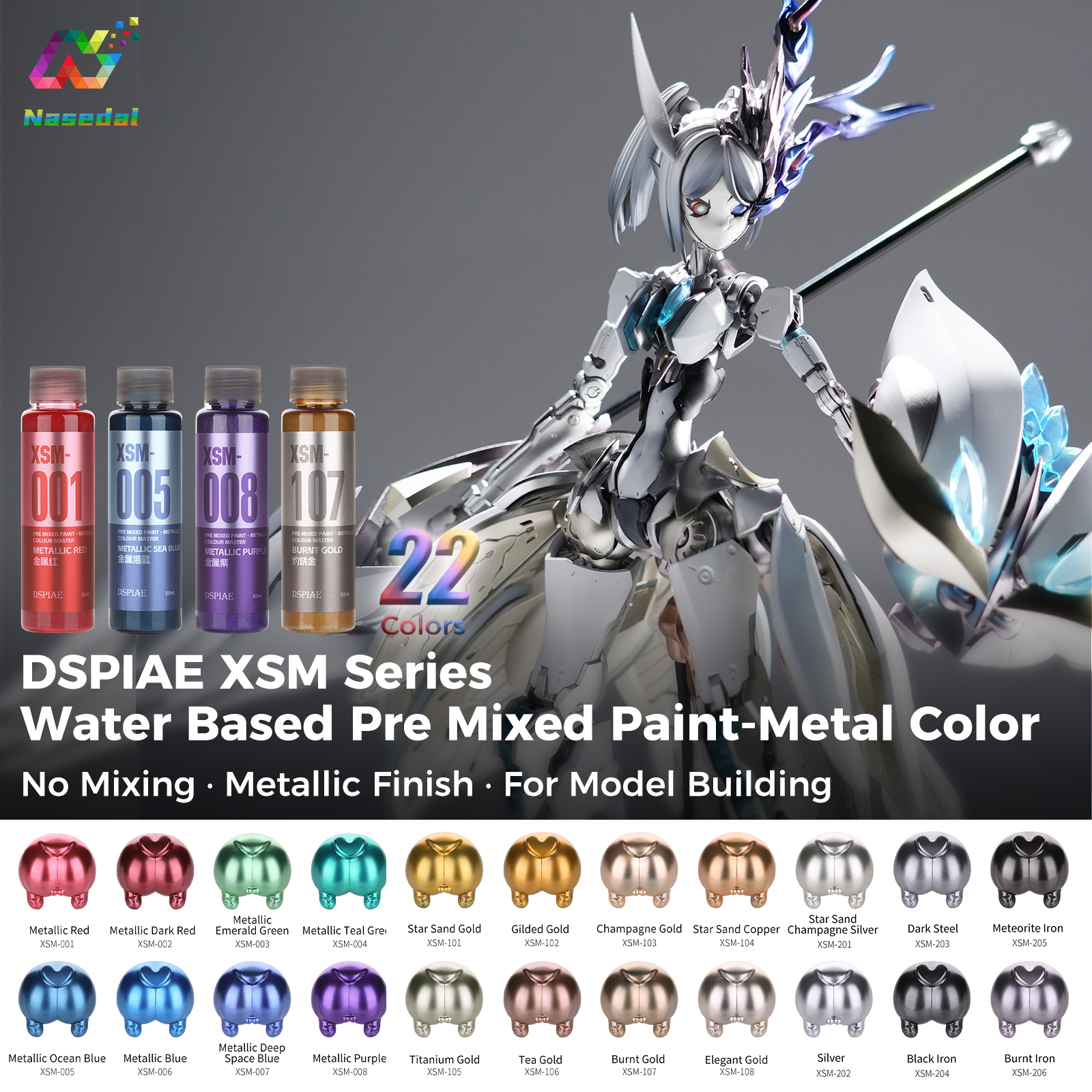 DSPIAE XSM Series 50ml Water B - Model Kit Paint Set avaliação e preço