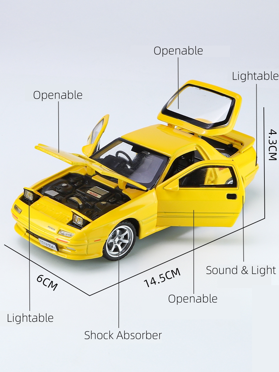 1/32 Mazda RX7 Initial D Minia - Model Kit Initial D avaliação e preço