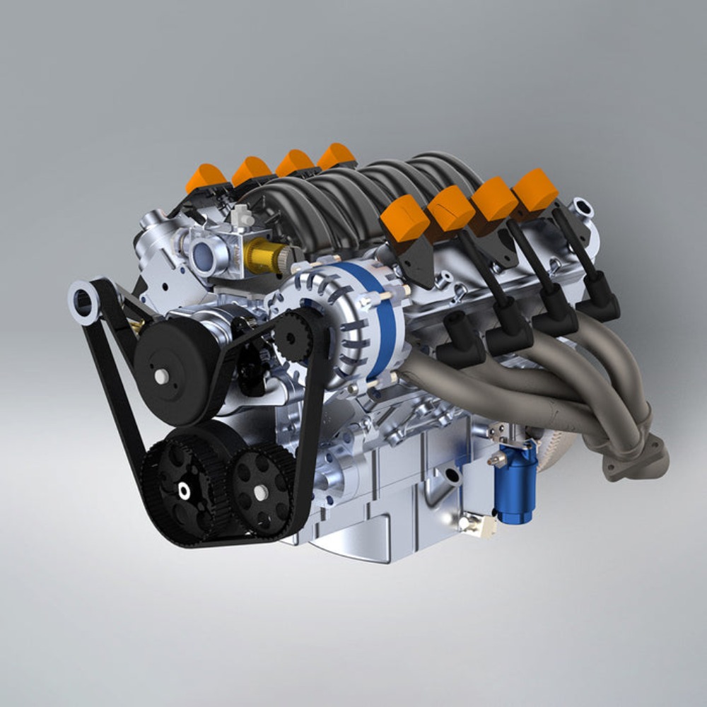 CISON V8 Engine LS-52 52CC 1/5 - Model Kit Engine V8 avaliação e preço