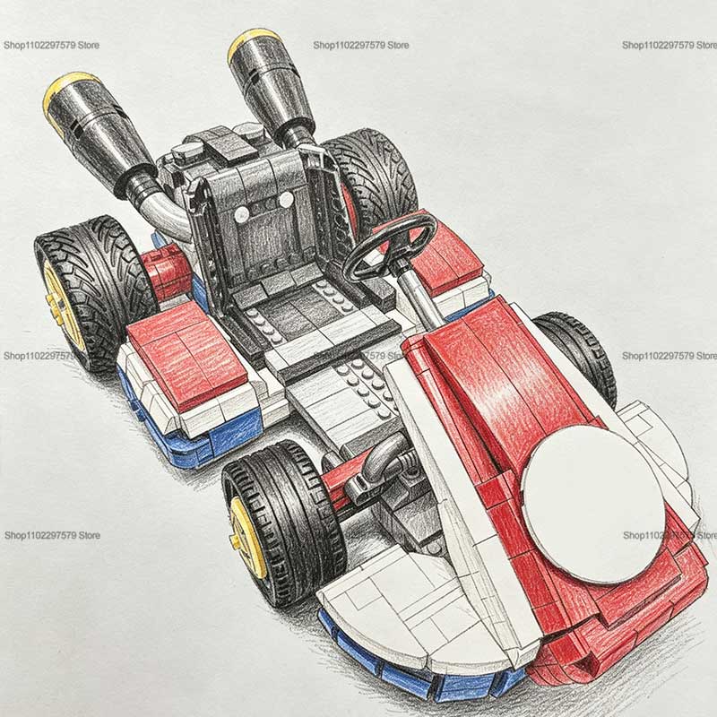 2026 New Race Car Building Blo - Model Kit Ikaruga avaliação e preço