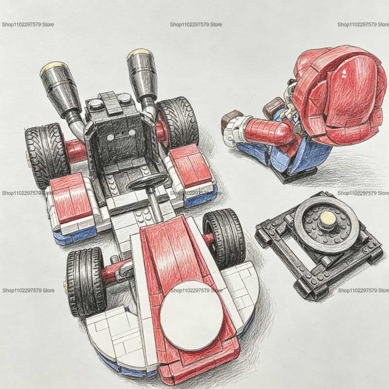 2026 New Race Car Building Blo - Model Kit Ikaruga avaliação e preço