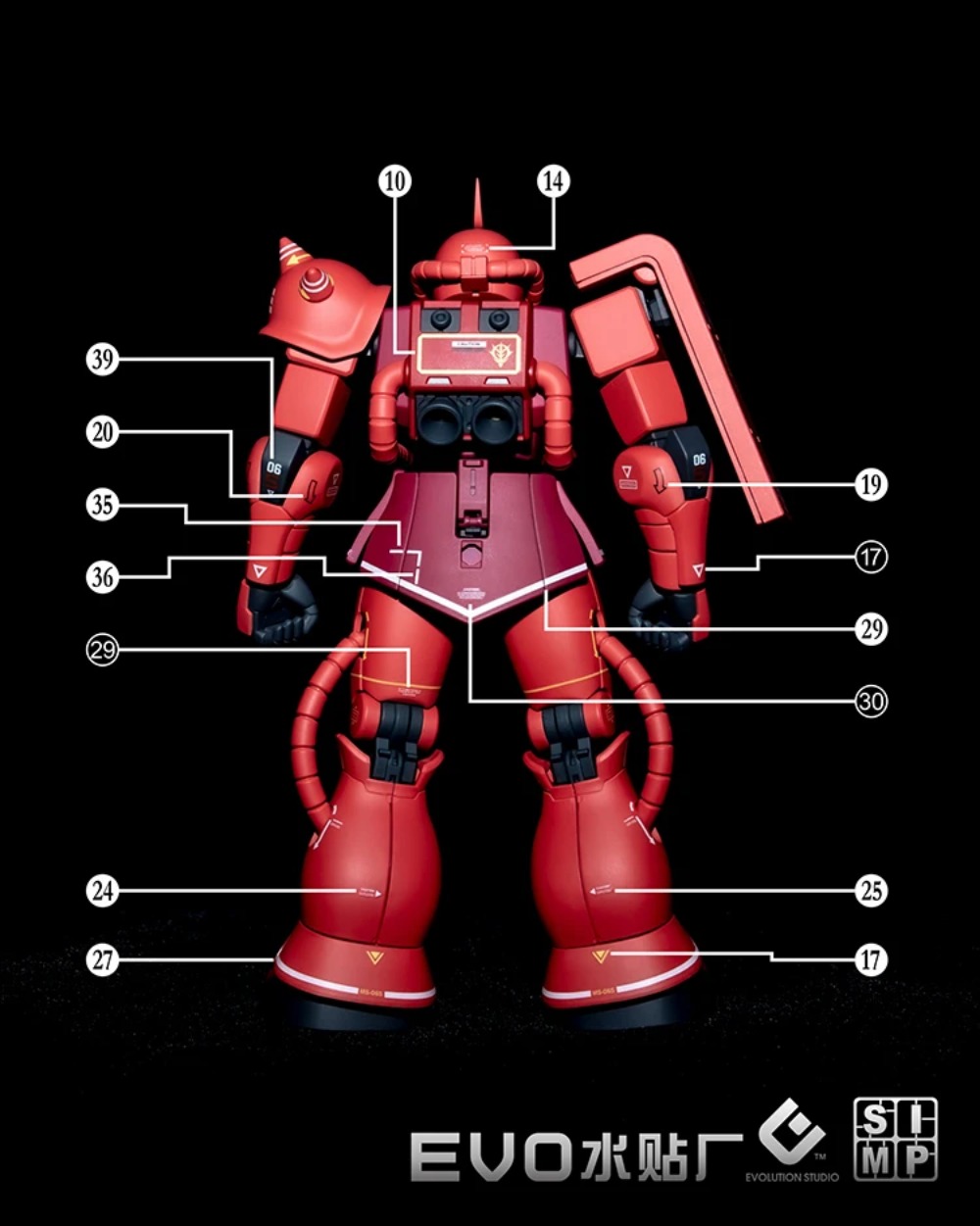 HG-234 EVO Fluorescent Decals  - Model Kit Gundam Hg avaliação e preço