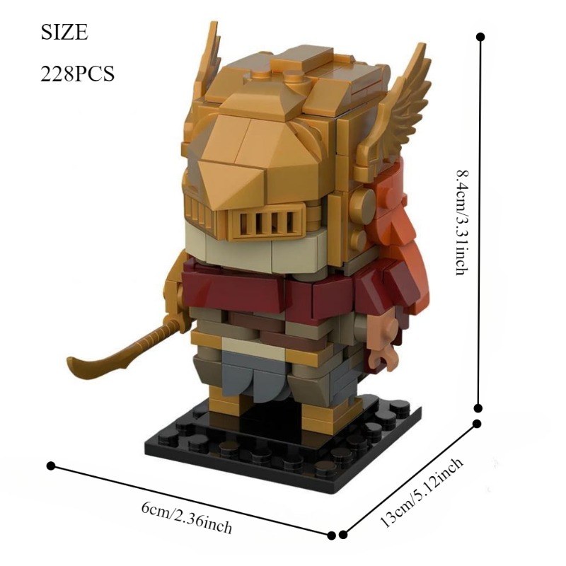 228Pcs Medieval Valkyrie Figur - Model Kit Valkyrie avaliação e preço