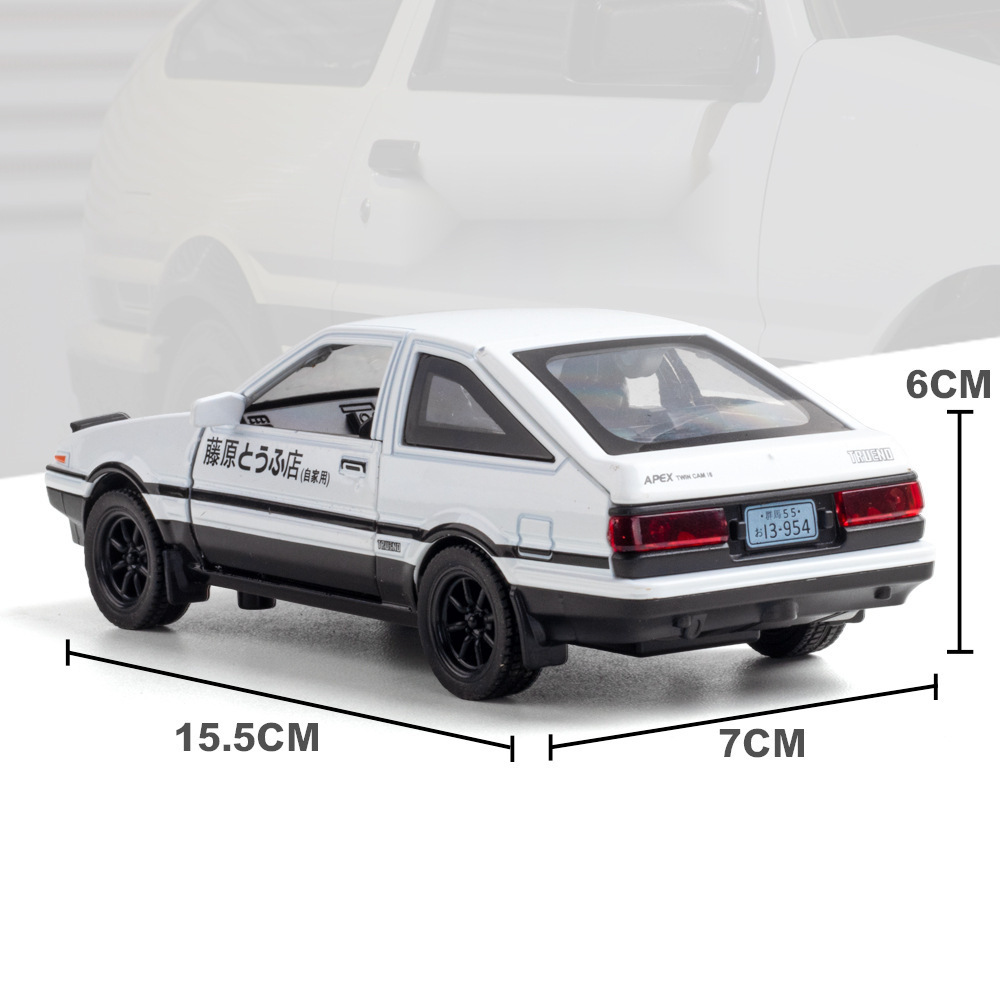 1:32 INITIAL D AE86 Car Model  - Model Kit Initial D avaliação e preço