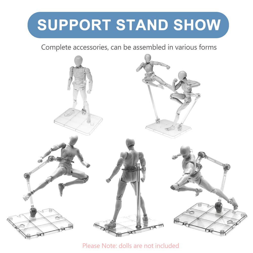 Clear Action Figure Stand,Asse - Model Kit Eva avaliação e preço