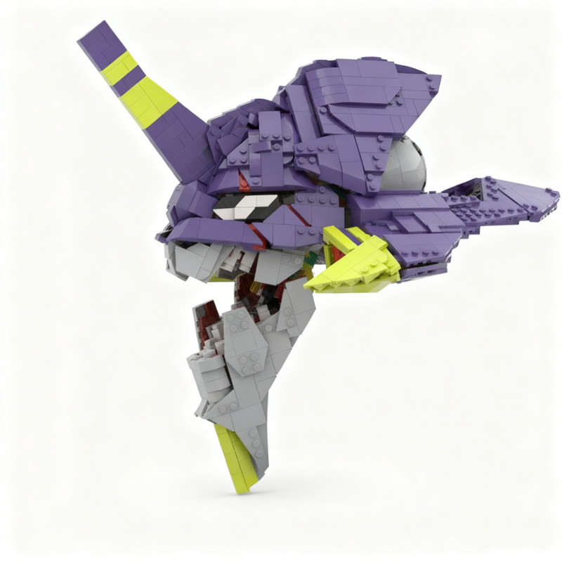 1671pcs MOC Eva 01 Head Evange - Model Kit Eva 01 avaliação e preço