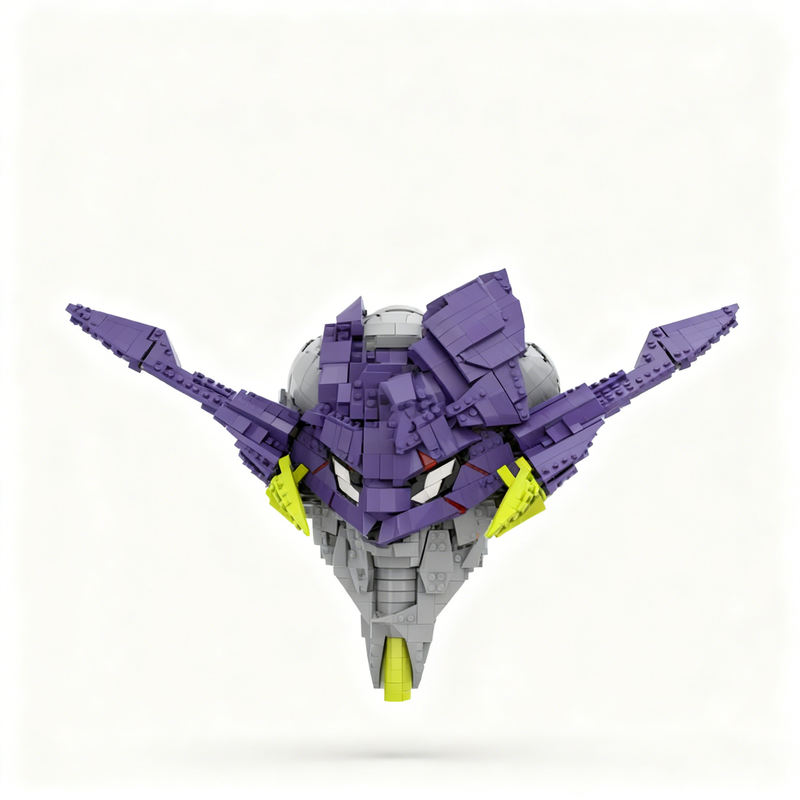 1671pcs MOC Eva 01 Head Evange - Model Kit Eva 01 avaliação e preço