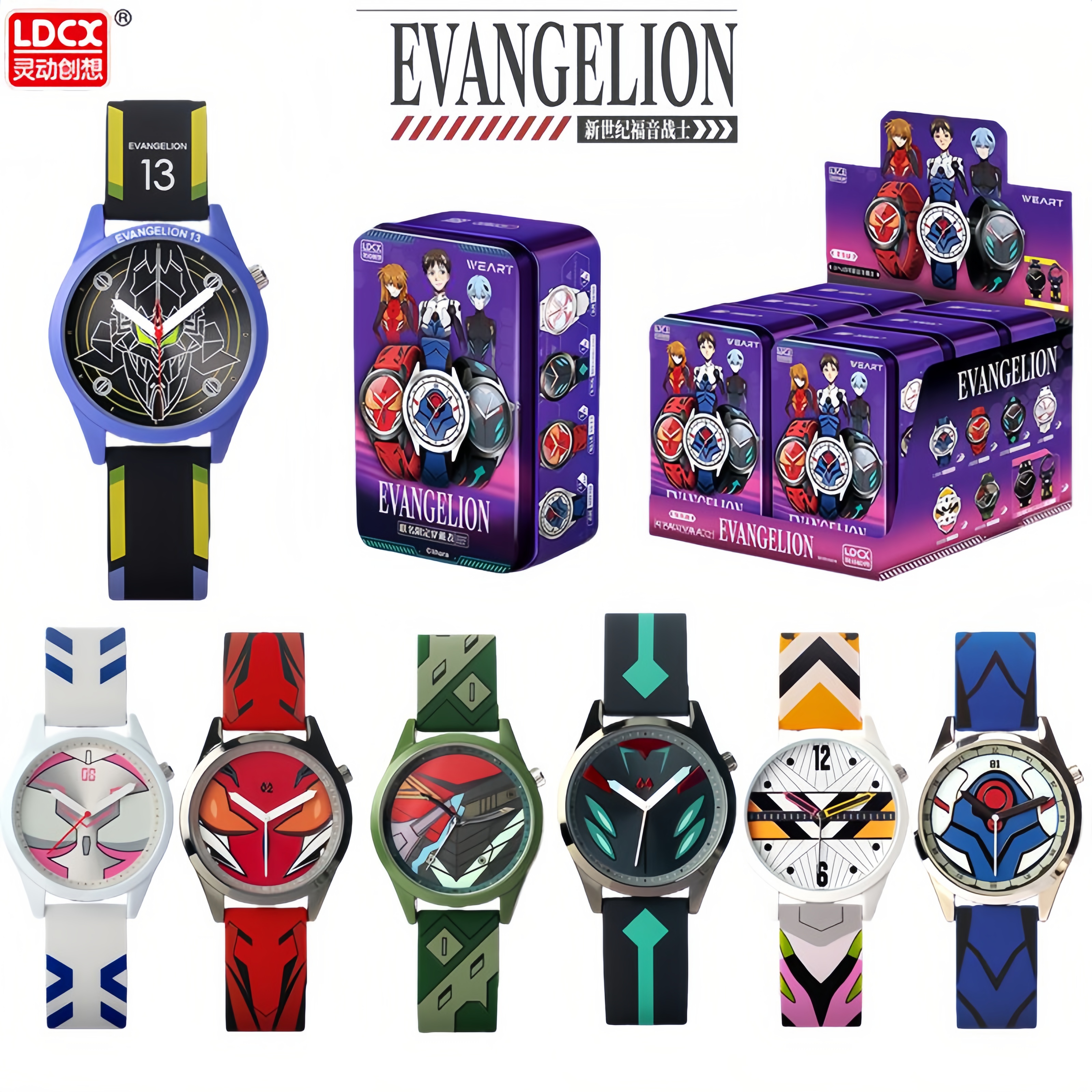LDCX  Evangelion WEART Watch A - Model Kit Eva 01 avaliação e preço