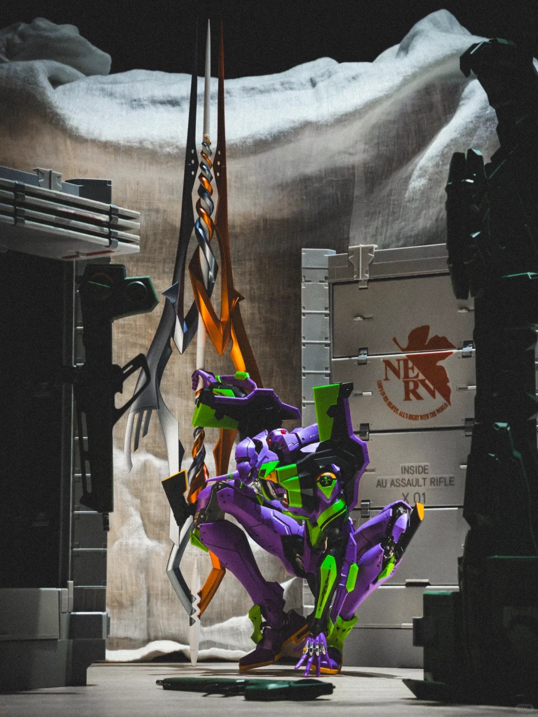 45cm Longinus TRON Model-kit E - Model Kit Eva 01 avaliação e preço