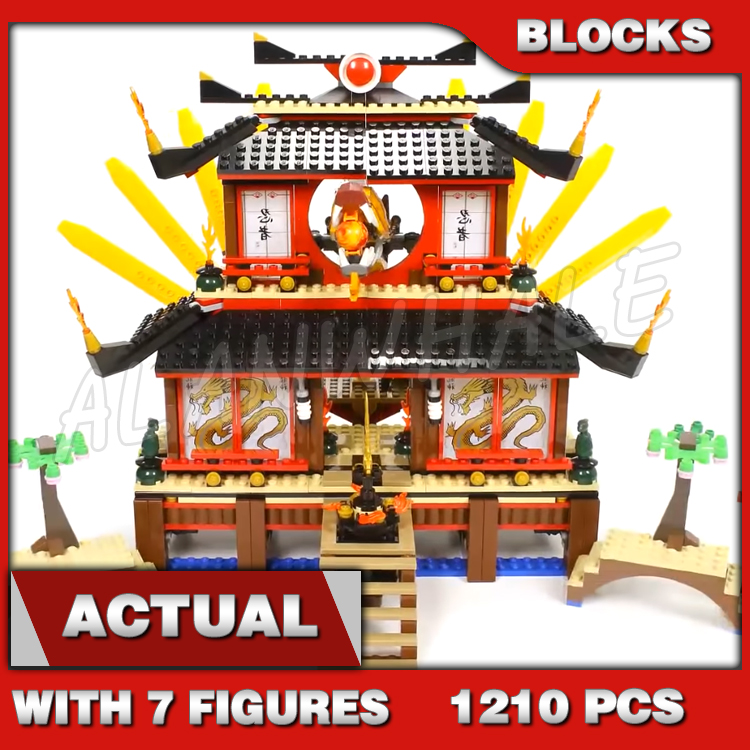 1210pcs Shinobi Fire Temple Fu - Model Kit Ikaruga avaliação e preço