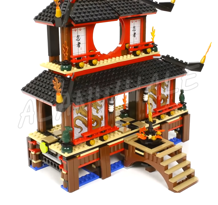 1210pcs Shinobi Fire Temple Fu - Model Kit Ikaruga avaliação e preço