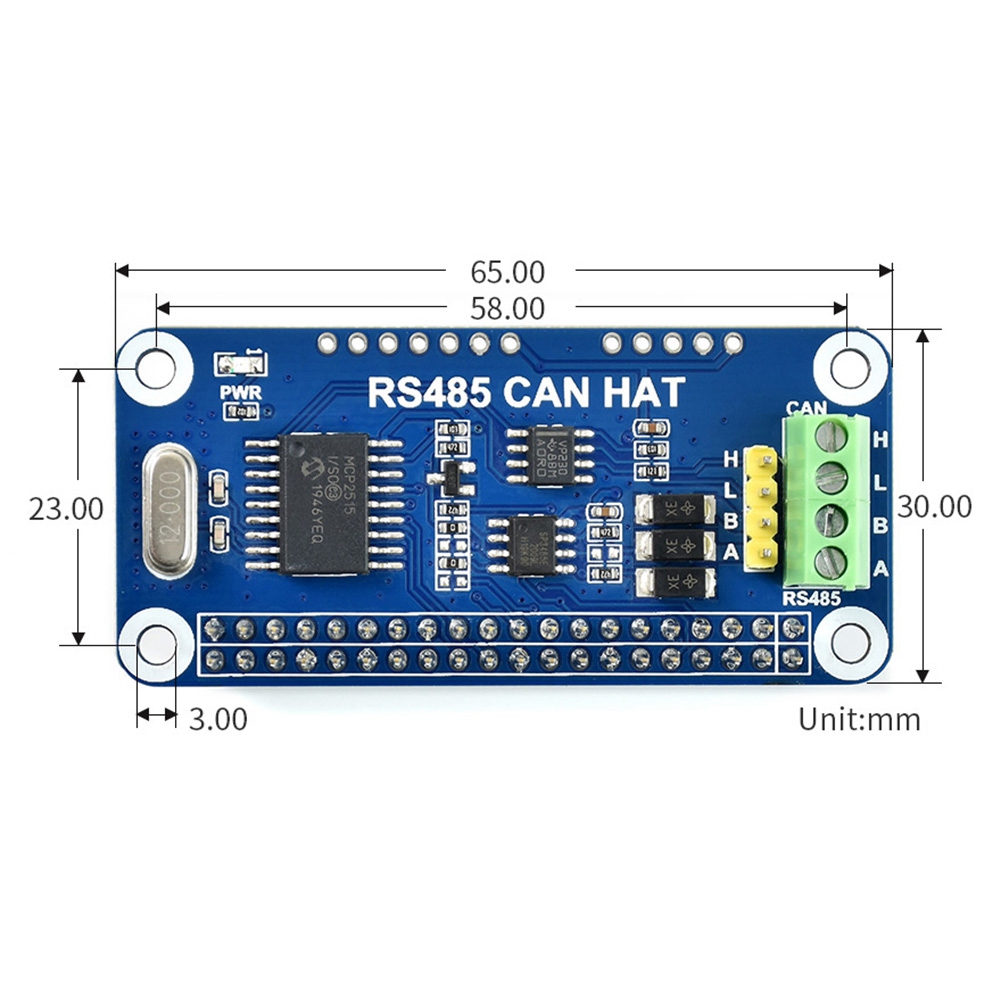 ABFKL Waveshare MCP2515 RS485  - Model Kit Zero avaliação e preço